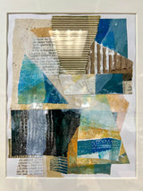 Laurie Radin - "Collage 6, Text and Lines"