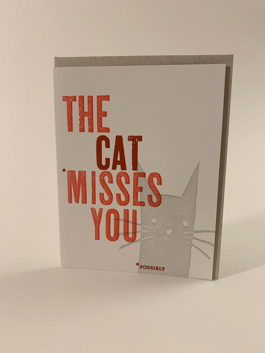 The Cat Misses You card